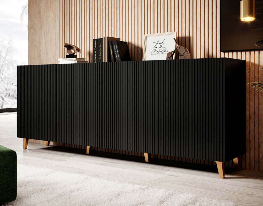 Sanna buffet bas 4 portes 200 cm