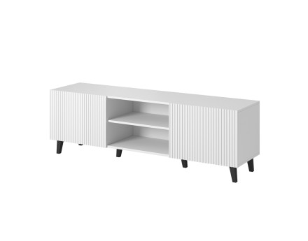 Sanna meuble tv 2 portes et 2 niches 150 cm
