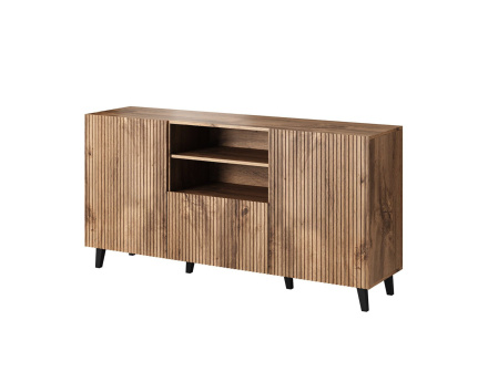 Come - buffet bas - bois - 2 portes, 1 tiroir et 1 niche 150 cm