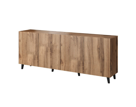Come - buffet bas - bois - 200 cm - style contemporain