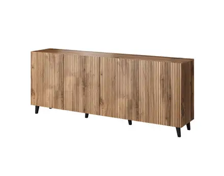 Come - buffet bas - bois - 200 cm - style contemporain