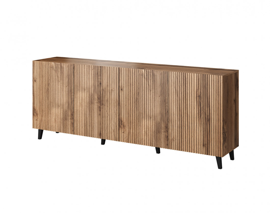 Come - buffet bas - bois - 4 portes 200 cm
