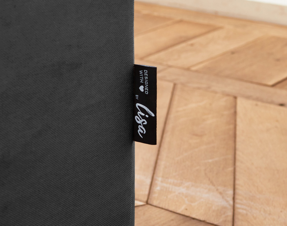 Adriann - canapé d'angle droit fixe 4 places en tissu déhoussable