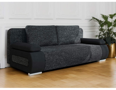 Elio – canapé droit convertible avec coffre style contemporain