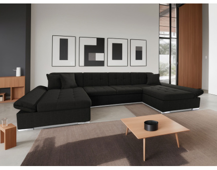 Ulys – canapé panoramique convertible avec coffres au style contemporain