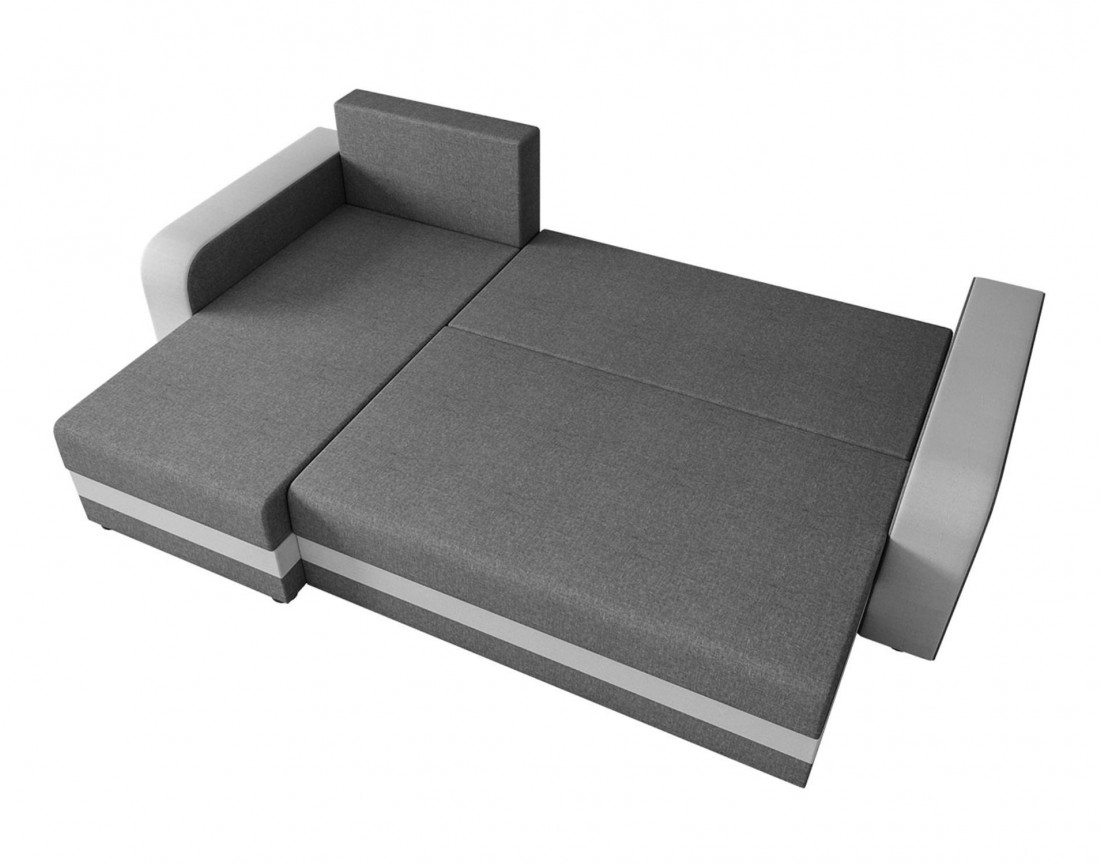 Harvey – canapé d’angle réversible convertible avec coffre 4 places en tissu style contemporain