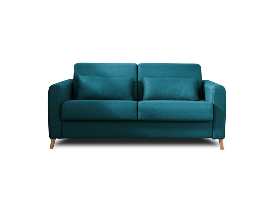 Canapé 3 places convertible express quotidien en tissu Timo