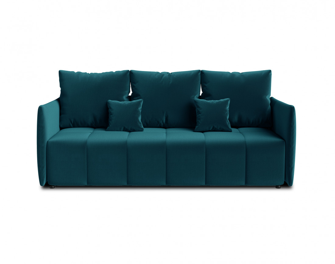 Canapé 3 places convertible avec coffre en velours Petra