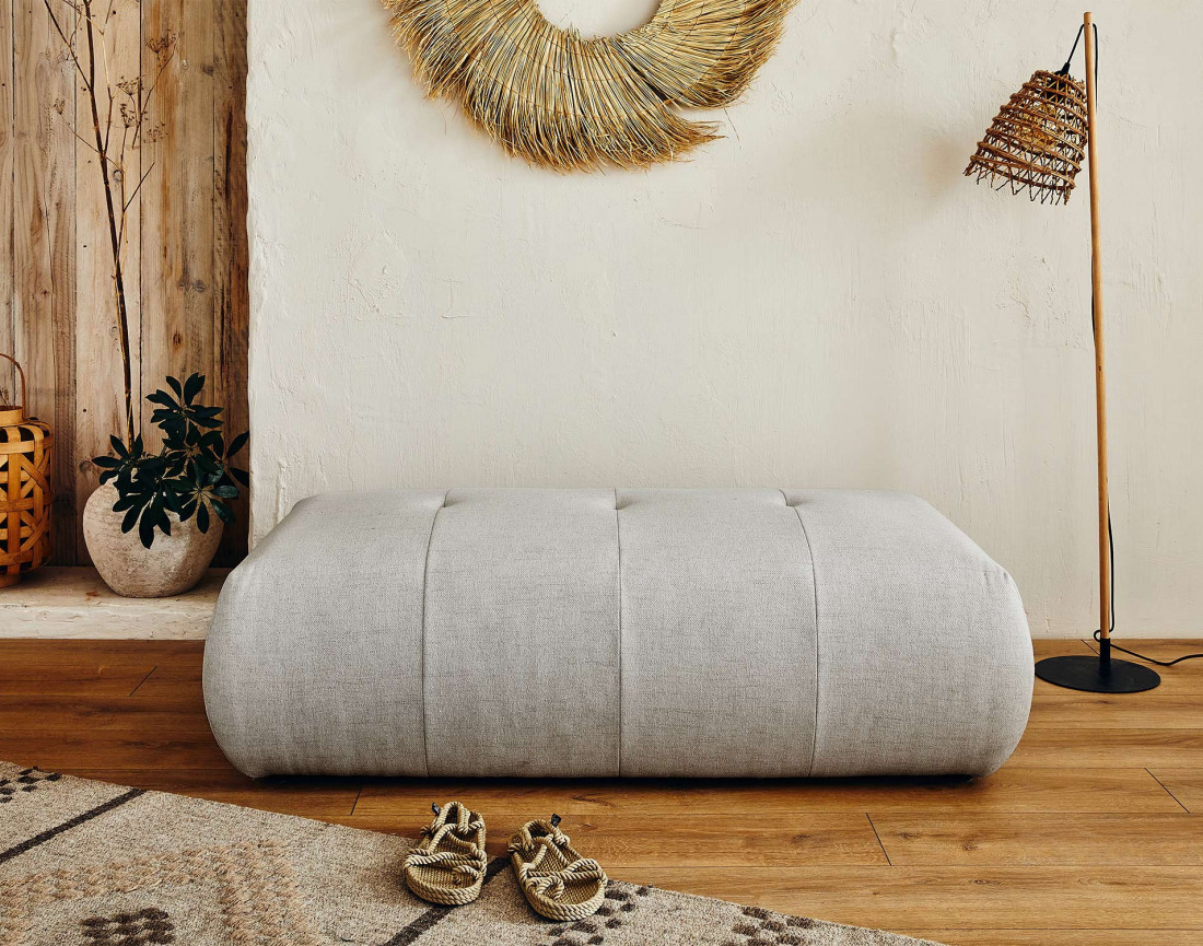 Pouf modulable - en tissus - Onyx