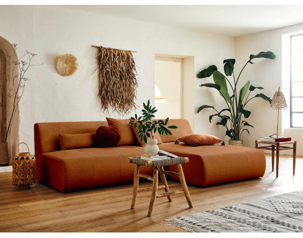 Canapé d'angle réversible modulable 4 places - en tissu - Onyx