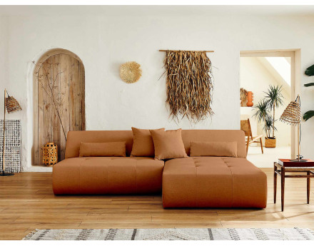 Canapé d'angle réversible modulable 4 places - en tissu - Onyx