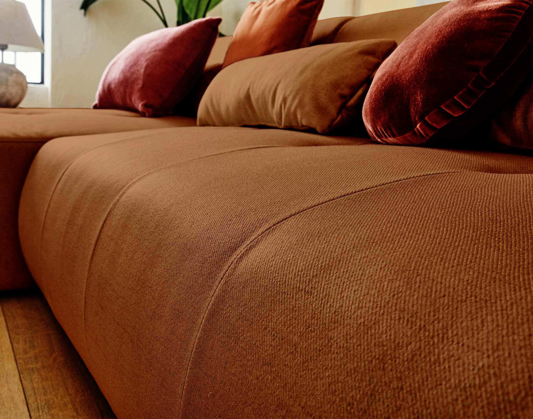 Canapé d'angle réversible modulable 4 places - en tissu - Onyx