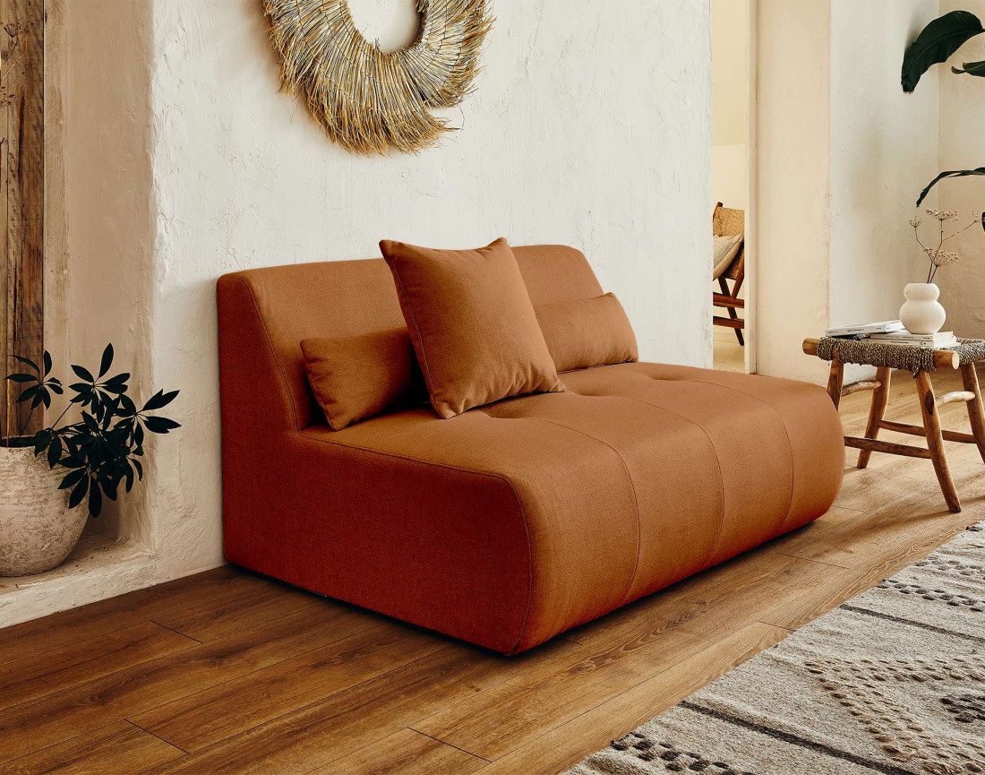 Canapé d'angle réversible modulable 4 places - en tissu - Onyx