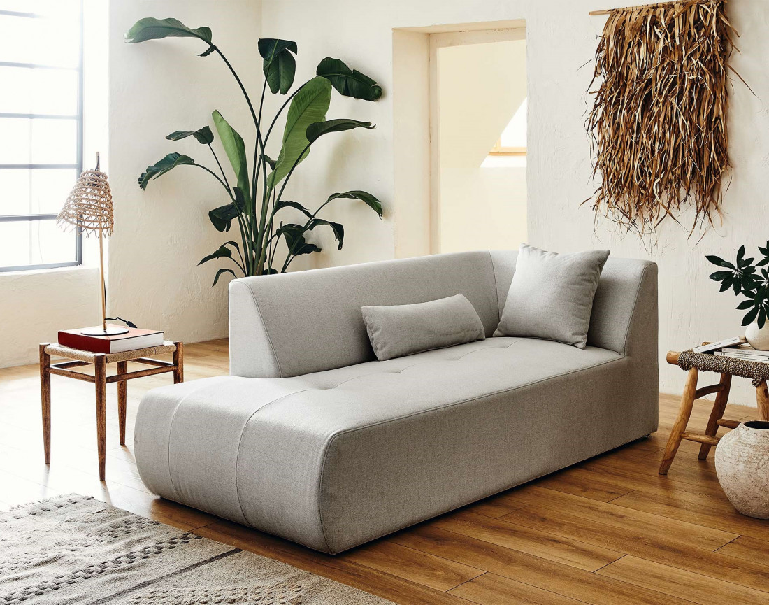 Onyx - canapé d'angle gauche modulable 5 places - en tissu