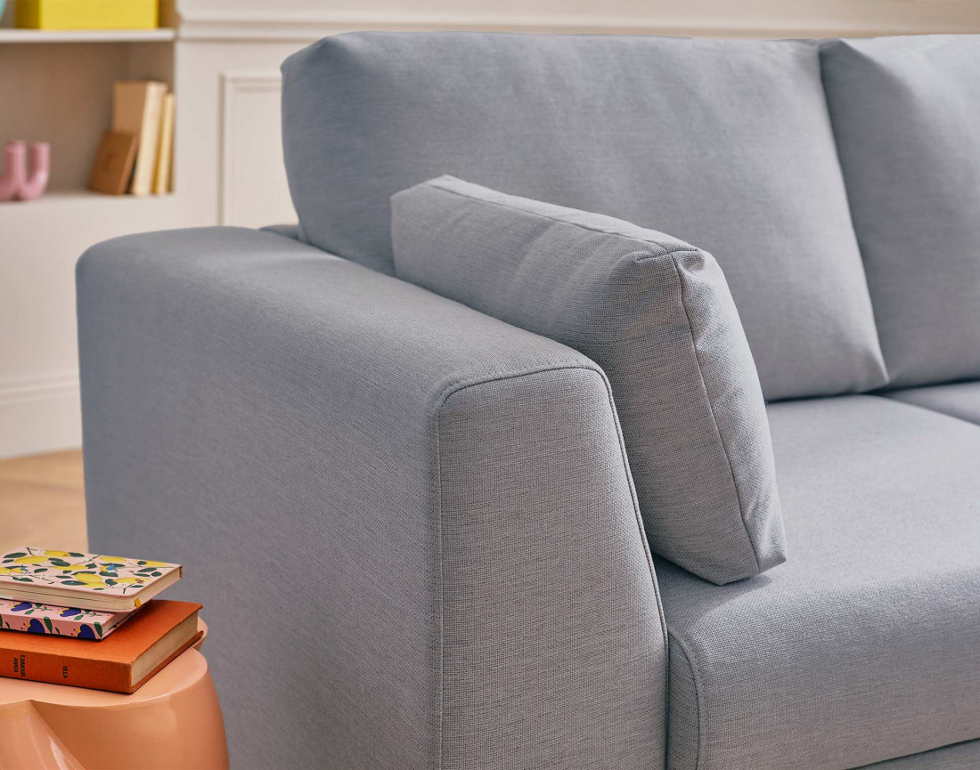 Canapé 3 places convertible en tissu Tala