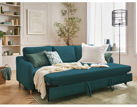 Canapé 3 places convertible en tissu Will