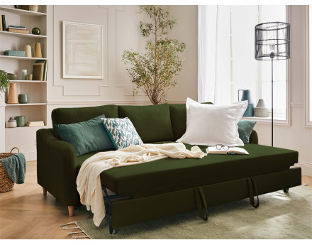 Canapé 3 places convertible en tissu Will