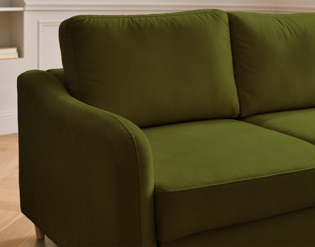 Canapé 3 places convertible en tissu Will