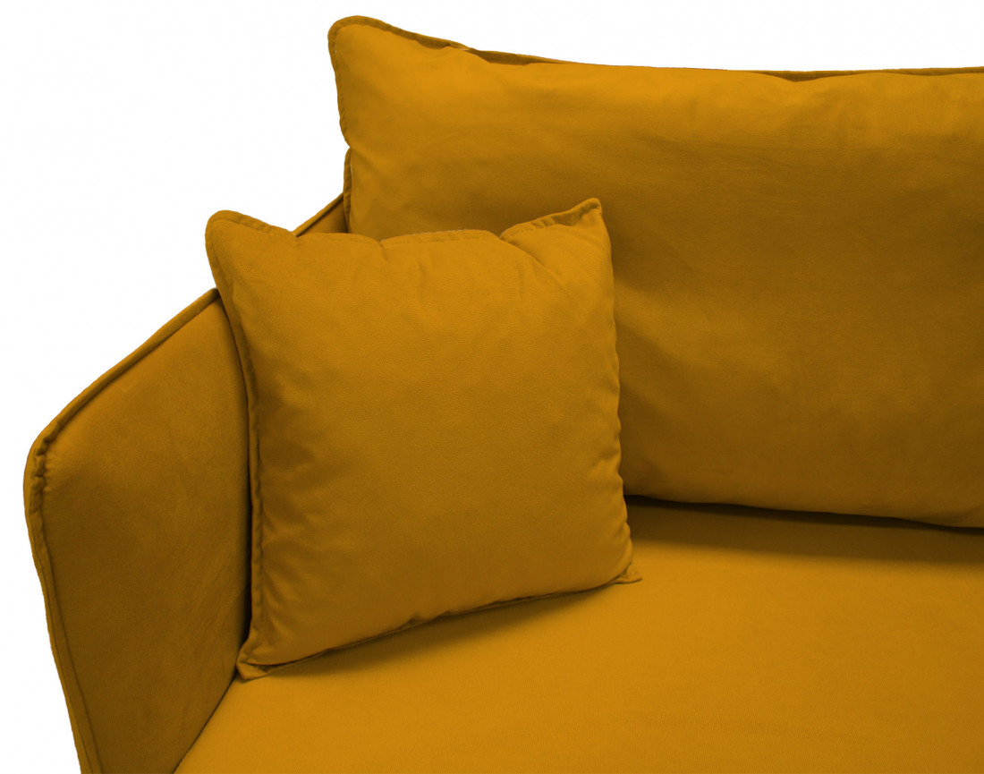 Canapé 3 places fixe en velours Grenat