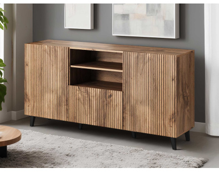 Come - buffet bas - bois - 150 cm - style contemporain