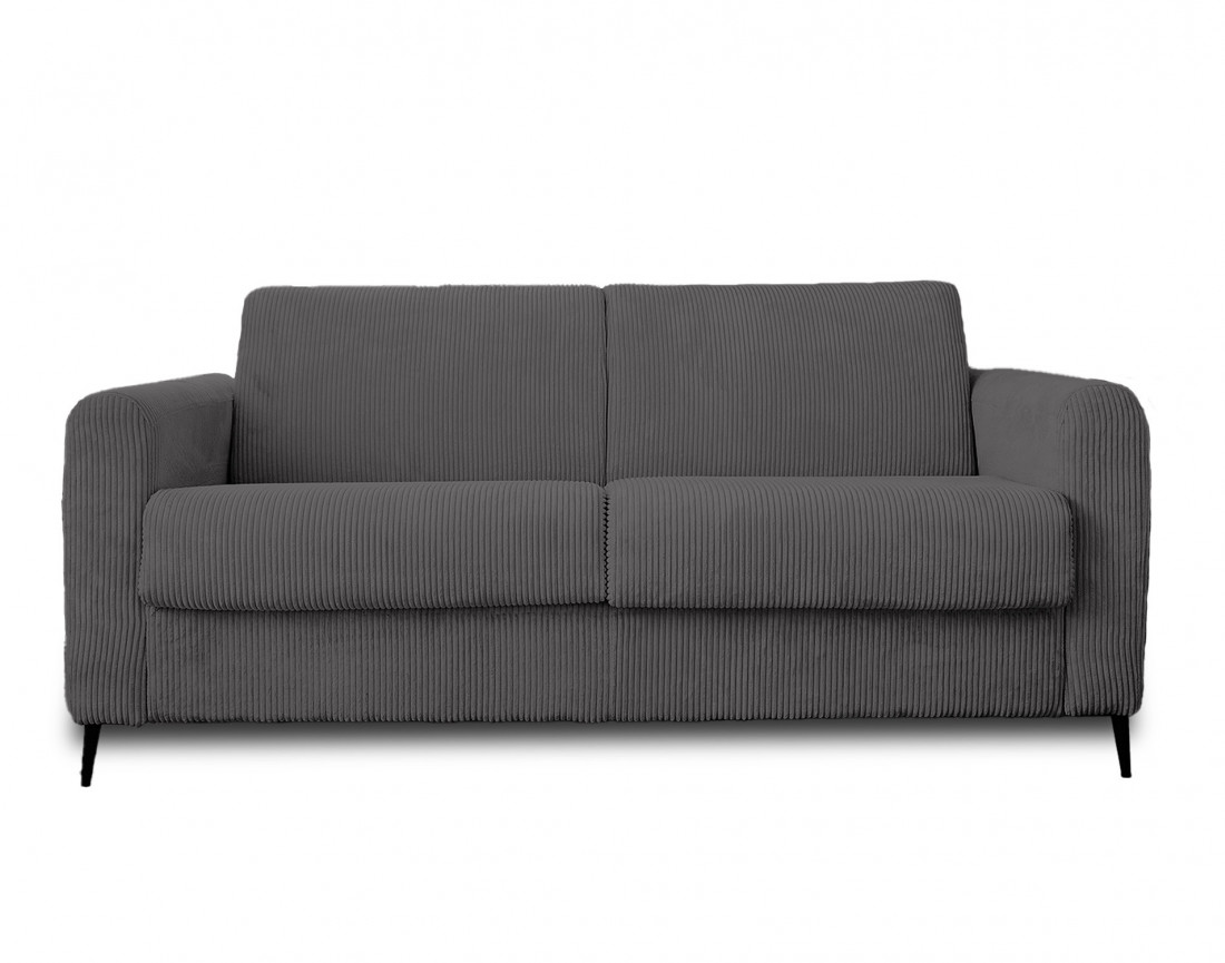 Canapé 3 places convertible express quotidien en velours côtelé Owen