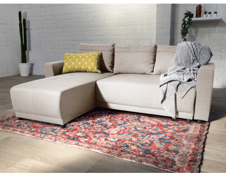 Canapé d'angle réversible 4 places convertible avec coffre -  Pilea