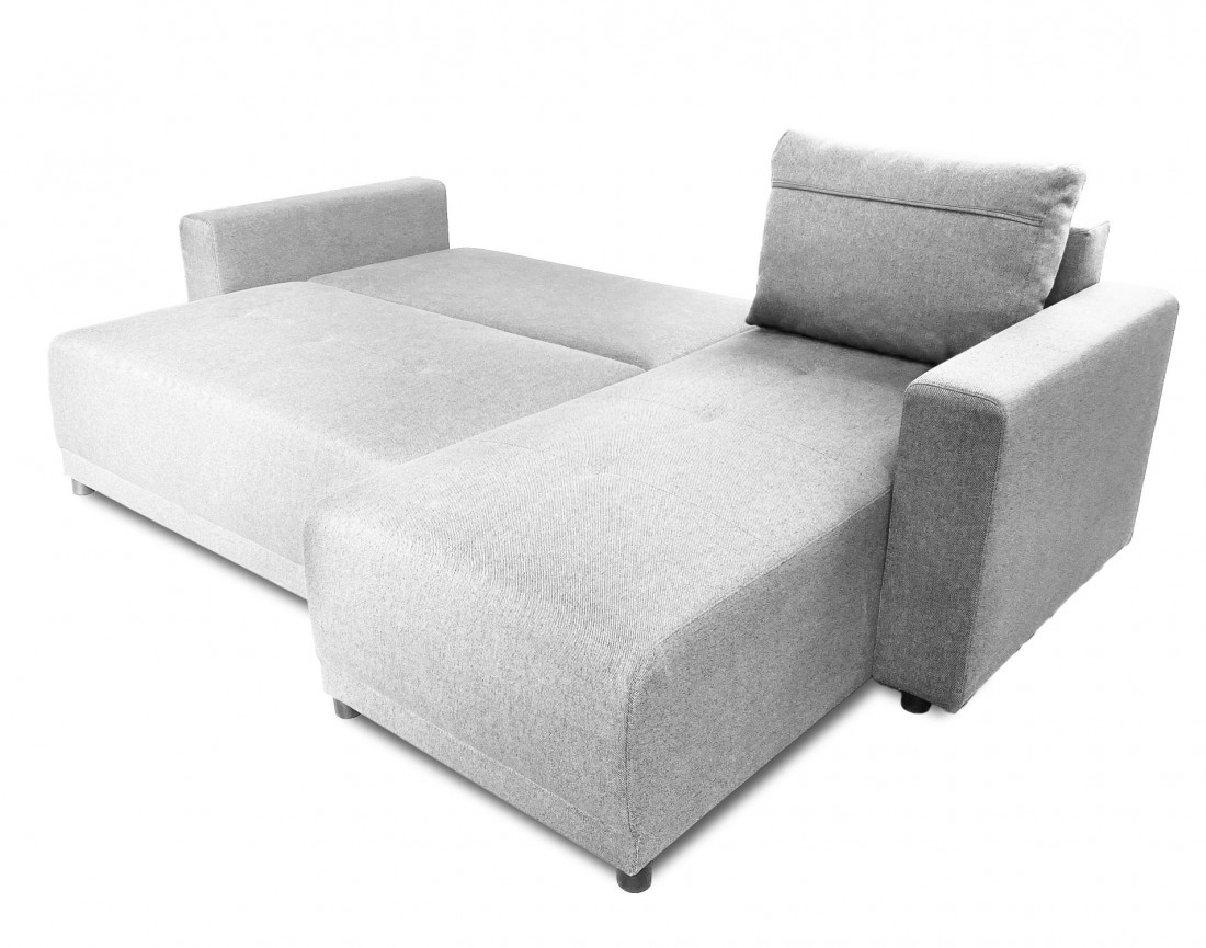 Canapé d'angle réversible 4 places convertible avec coffre -  Pilea