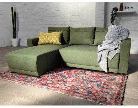 Canapé d'angle réversible 4 places convertible avec coffre -  Pilea