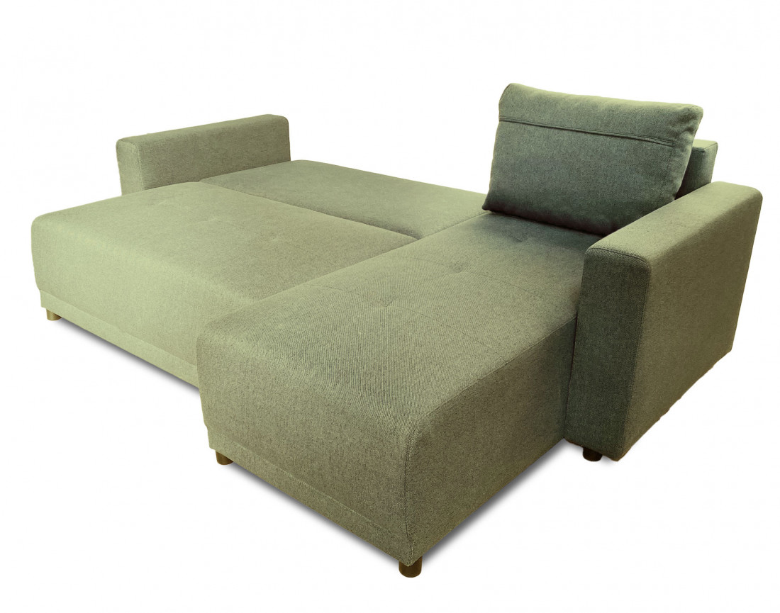 Canapé d'angle réversible 4 places convertible avec coffre -  Pilea