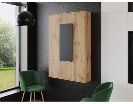 Table murale rabattable avec rangements - 4 personnes - Mondrian