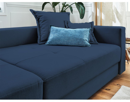 Canapé 4 places fixe en tissu Lys