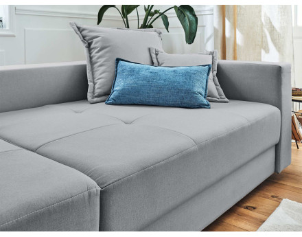 Canapé 4 places fixe en tissu Lys