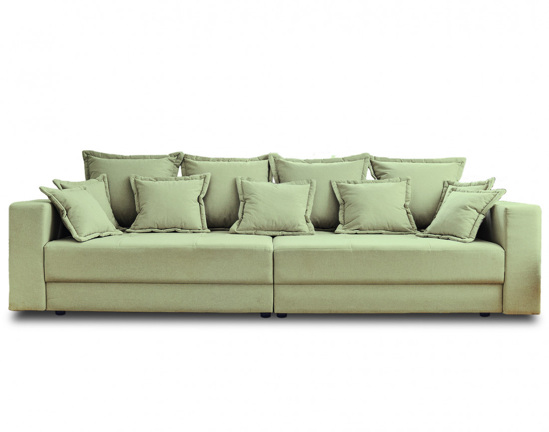 Canapé 4 places fixe en tissu Lys