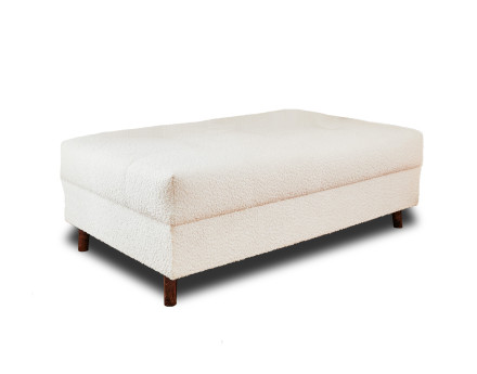 Pouf modulable en tissu bouclette Rune
