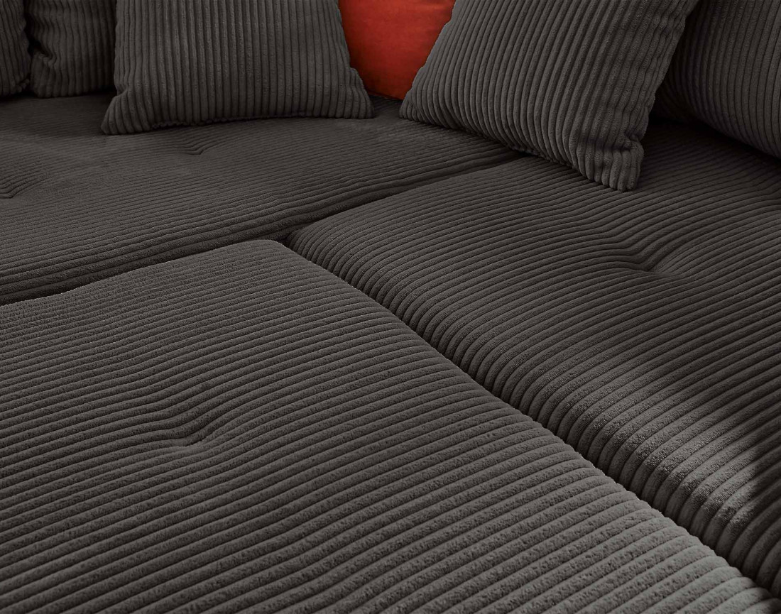 Pouf modulable en velours côtelé - Rune