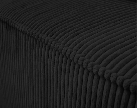 Canapé modulable d'angle gauche 6 places en velours côtelé Colombine