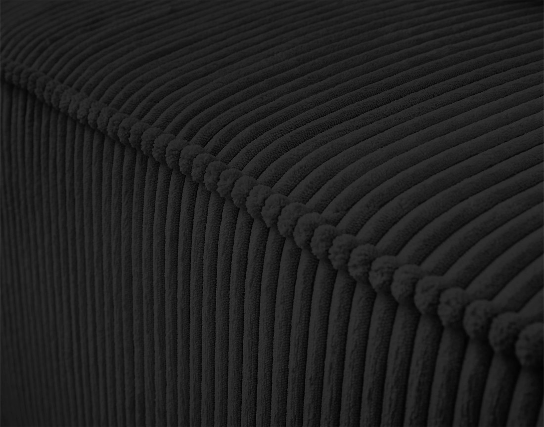 Module d'assise droit en velours côtelé Colombine