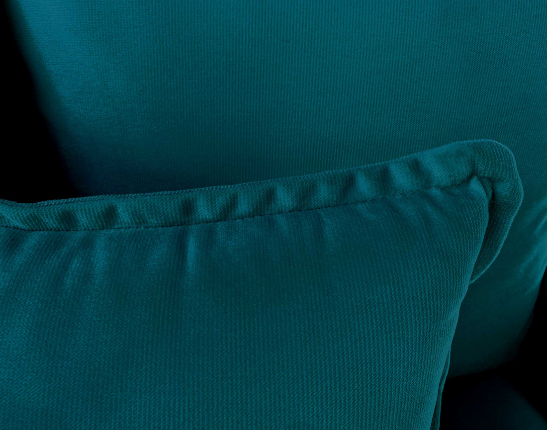 Canapé 3 places convertible avec coffre en velours Apia