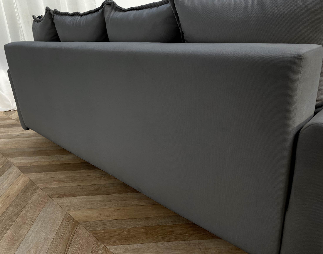 Canapé 3 places convertible avec coffre en velours Apia