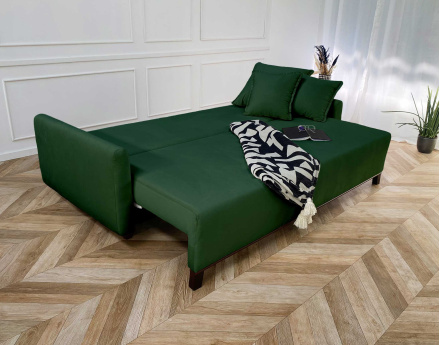 Canapé 3 places convertible avec coffre en velours Apia