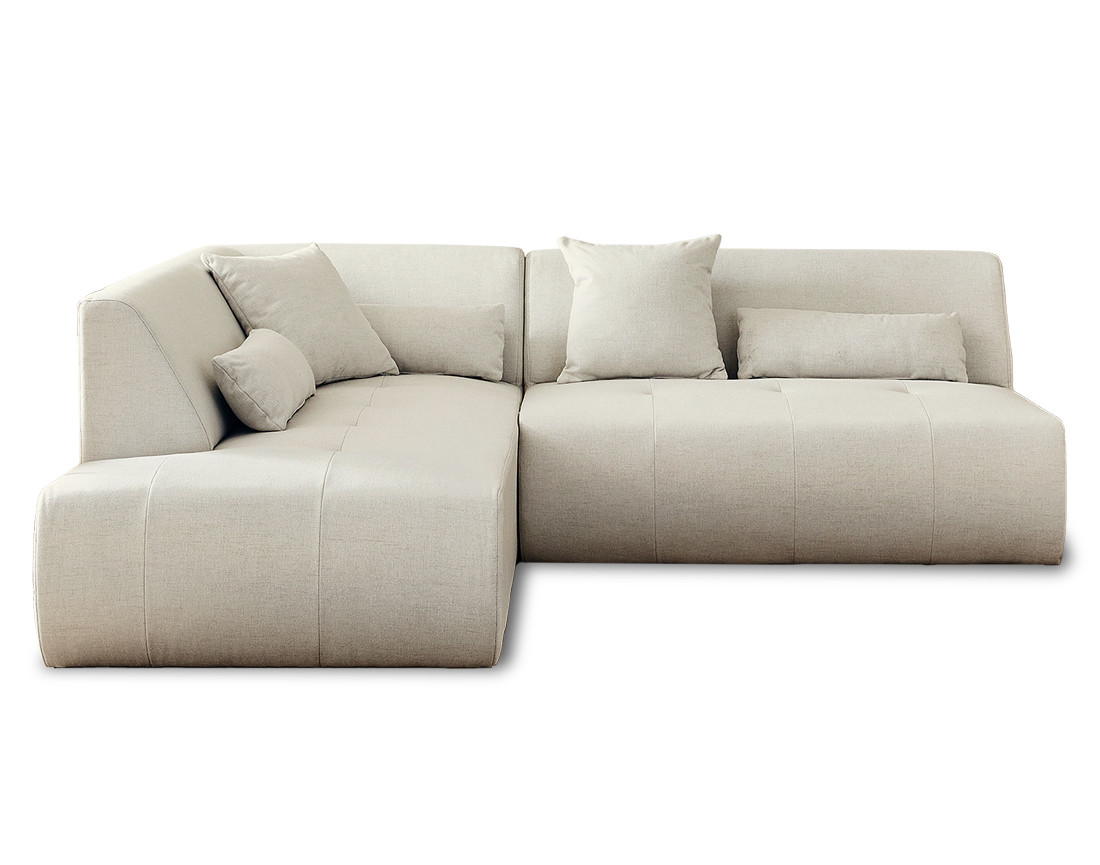 Onyx - canapé d'angle gauche modulable 5 places - en tissu