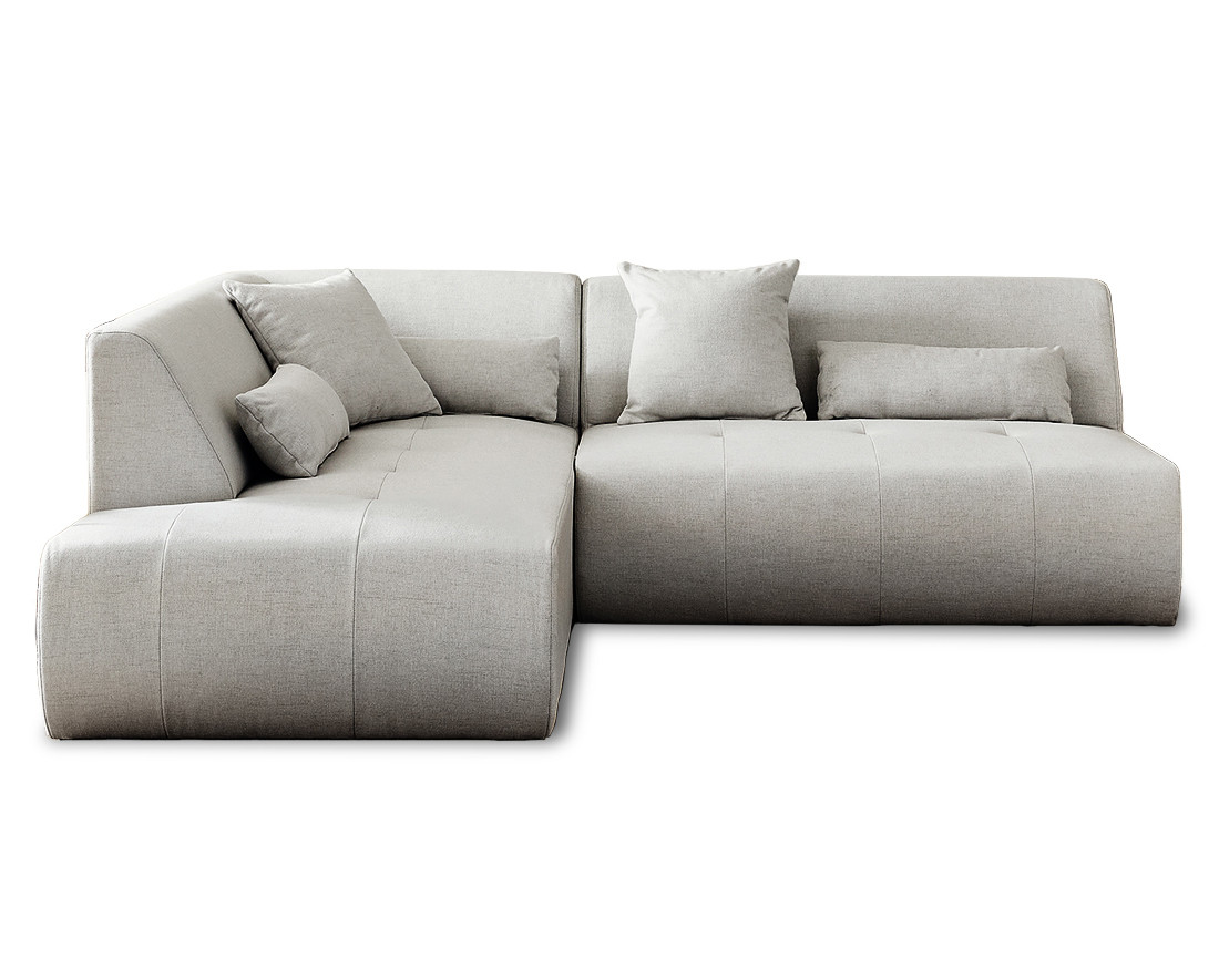 Onyx - canapé d'angle gauche modulable 5 places - en tissu