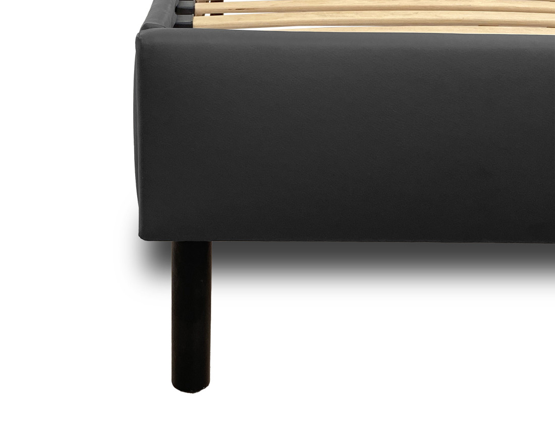 Lit 160x200 cm avec sommier inclus en simili Magritte