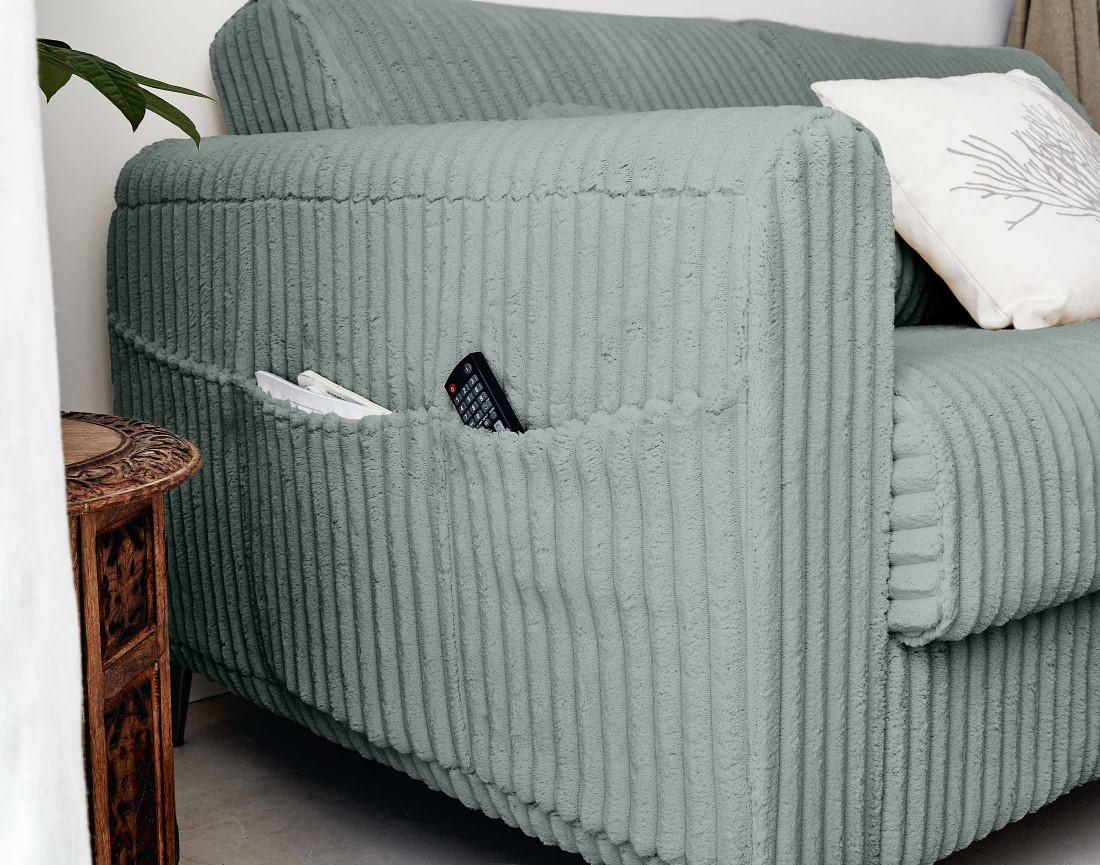 Canapé 3 places convertible express quotidien en grosses côtes Owen