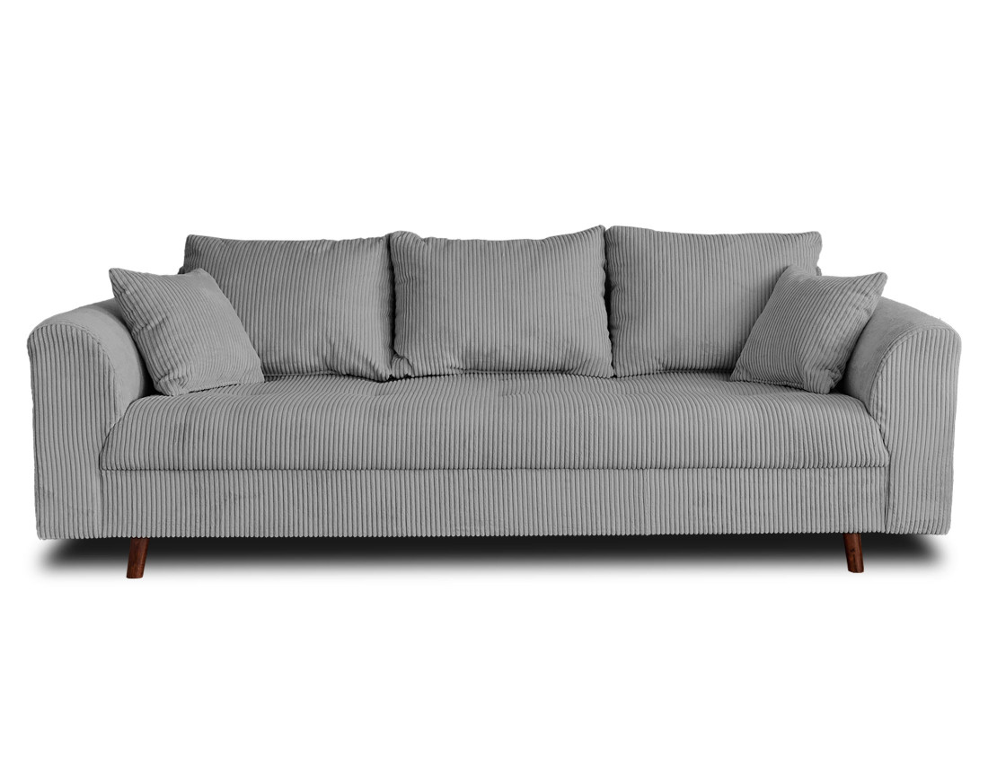 Canapé 3 places en velours côtelé Rune
