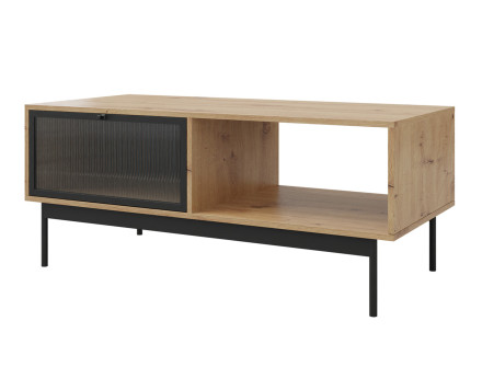 Table basse bois et noir 120 cm Lamia
