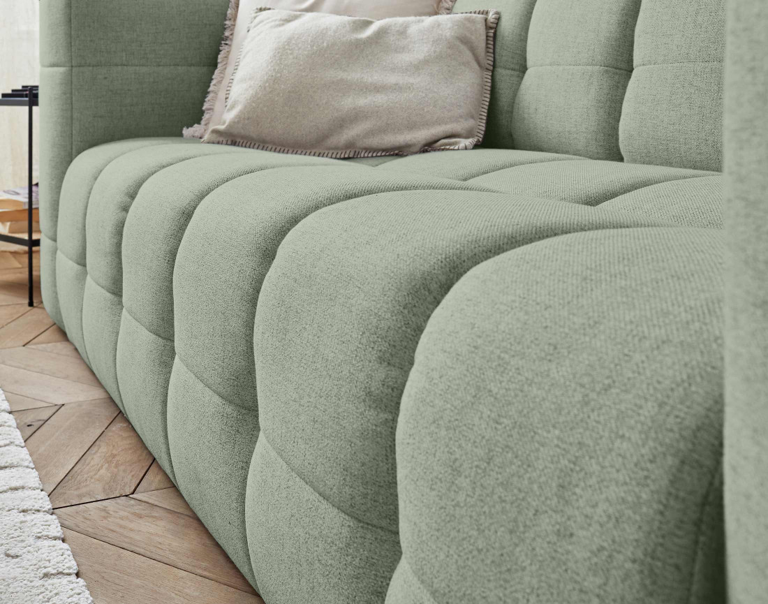 Canapé 3 places en tissu Suzano