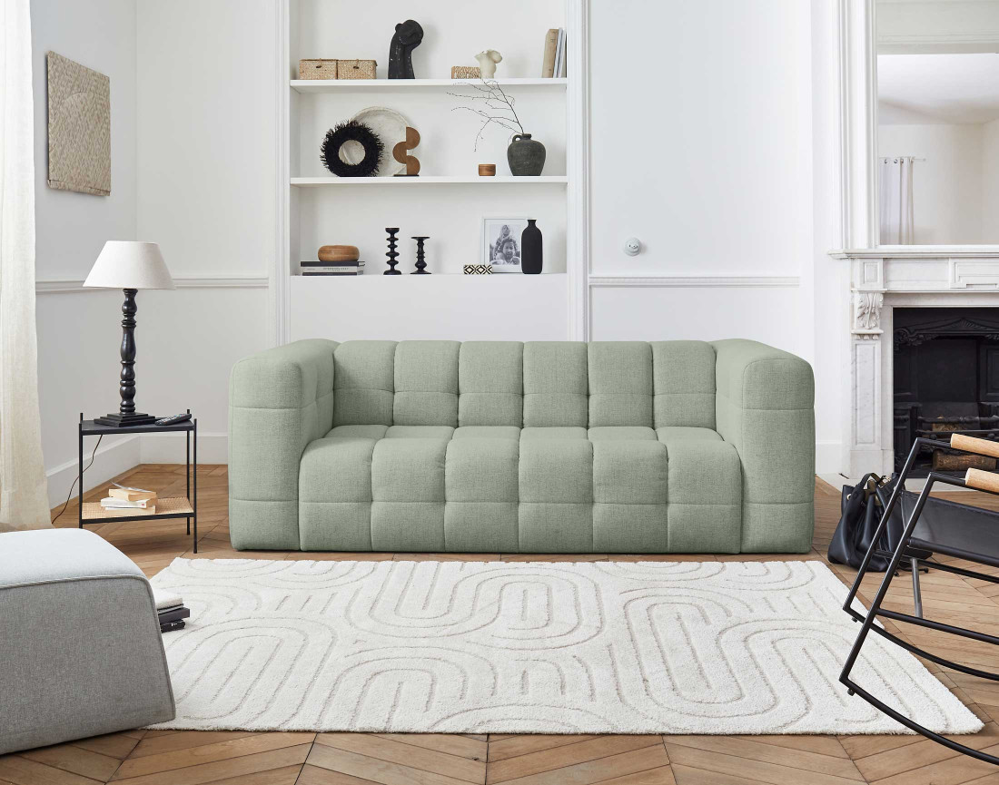 Canapé 3 places en tissu Suzano