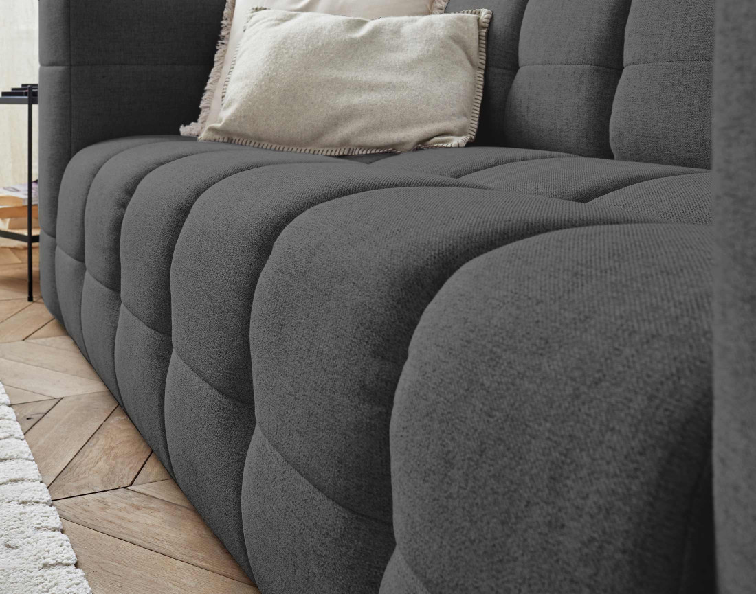 Canapé 3 places en tissu Suzano