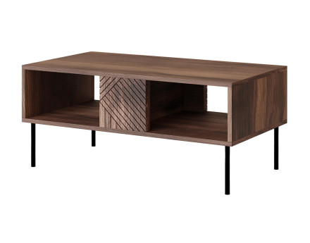 Table basse bois 2 niches 100 cm Salvador